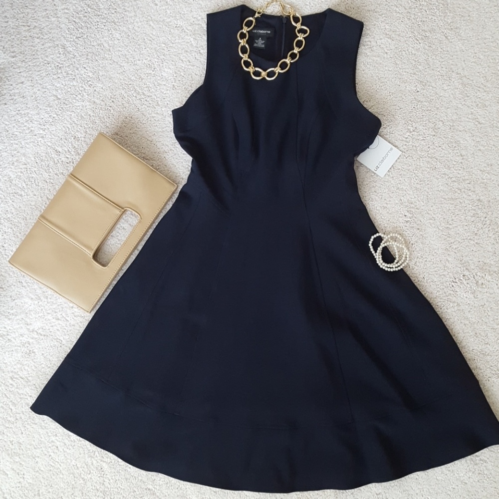NWT❤️ Liz Claiborne navy dress